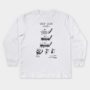 Golf Club Patent Kids Long Sleeve T-Shirt